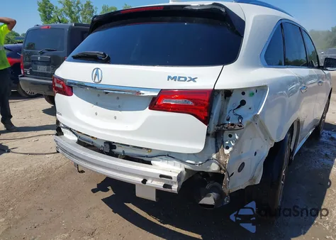 2017 Acura Mdx Advance Package из США, поврежденный, VIN 5FRYD3H85HB011378